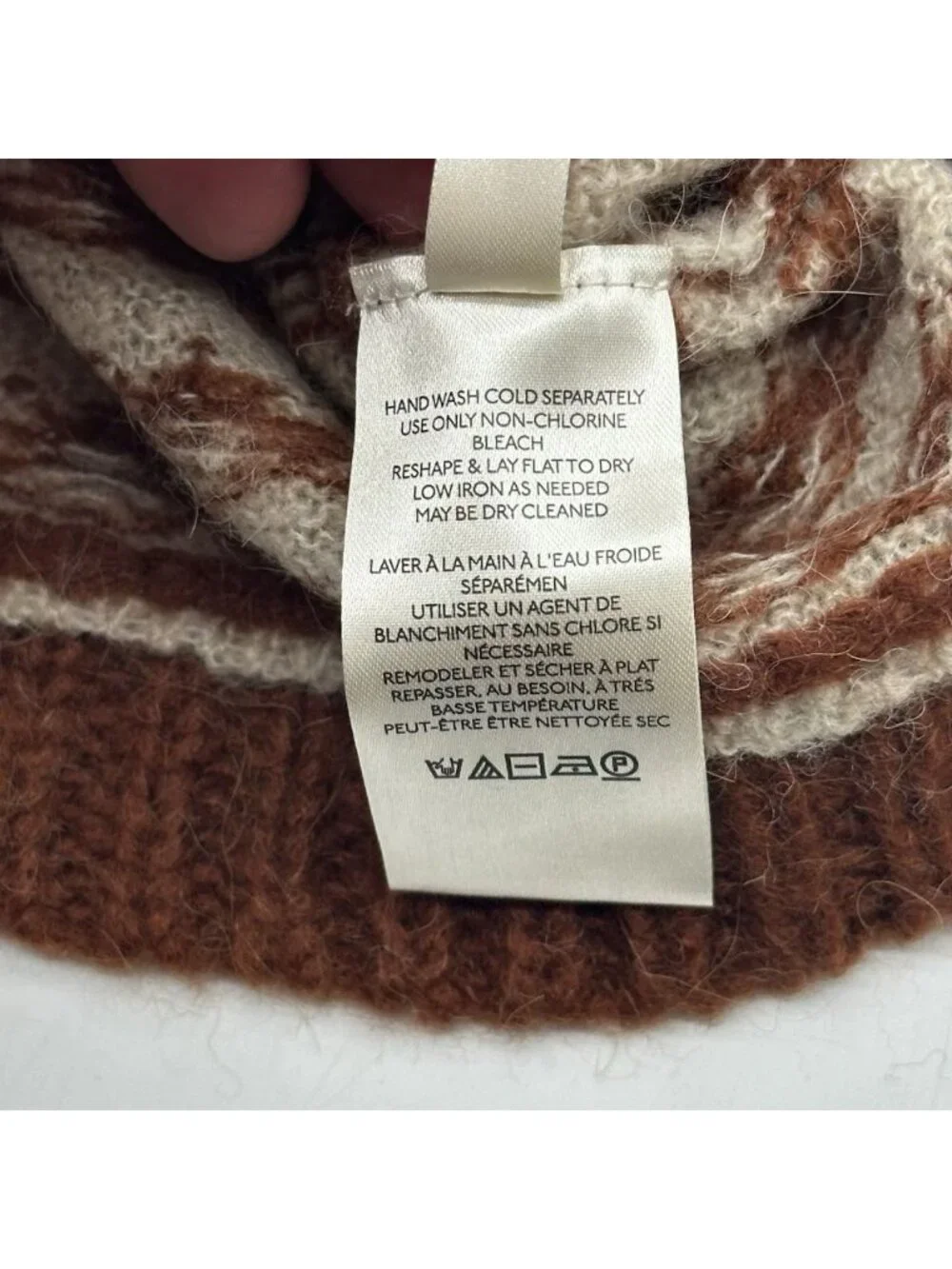 Free People Snow Globe Size XL Gingerbread Cookie Cropped Pullover Sweater NWT